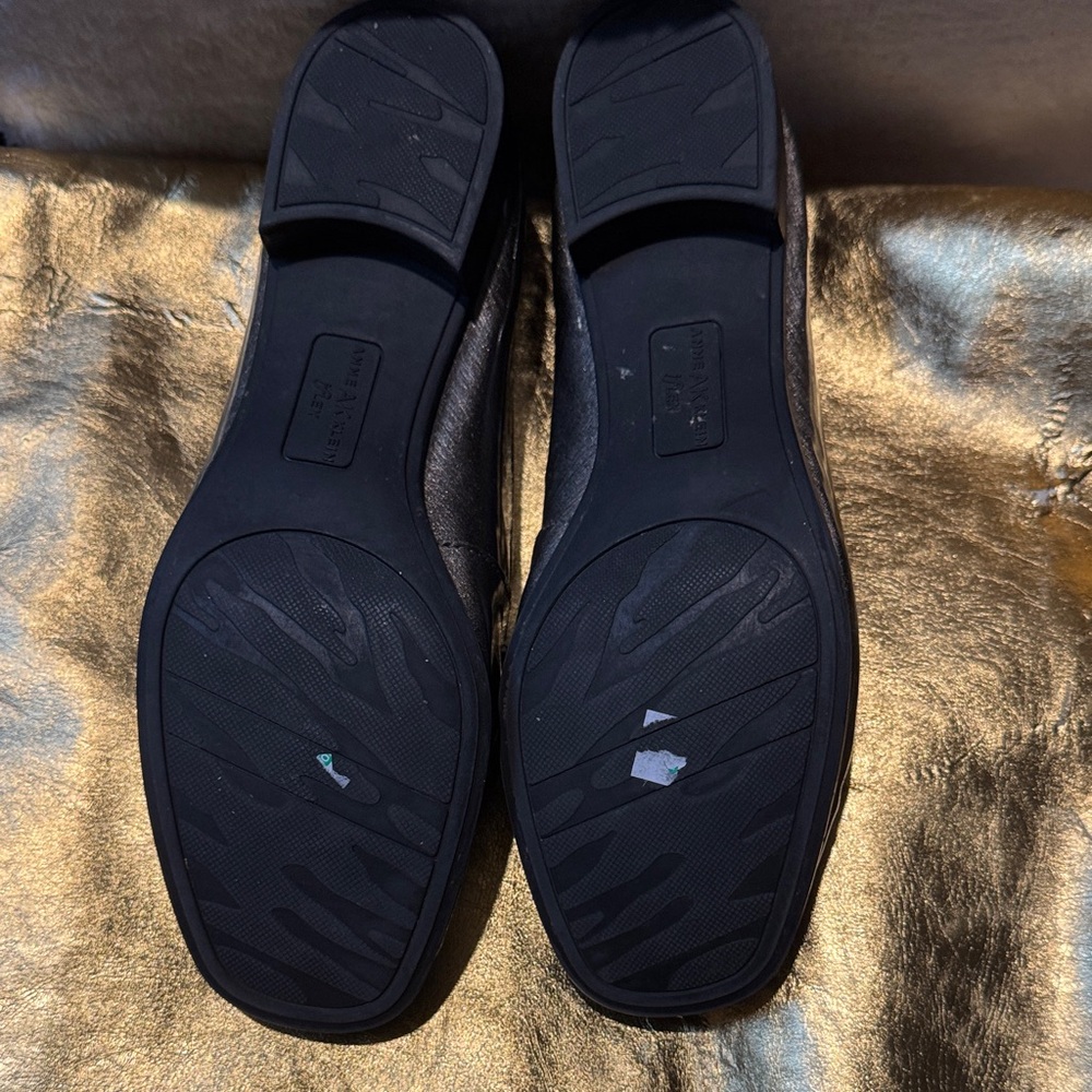 Anne Klein Shiny Black Loafers for Women - Picture 9 of 11